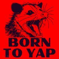 Born To Yap Funny Opossun Meme Awesome Possum Weird Gift Santa Hat thumb 1