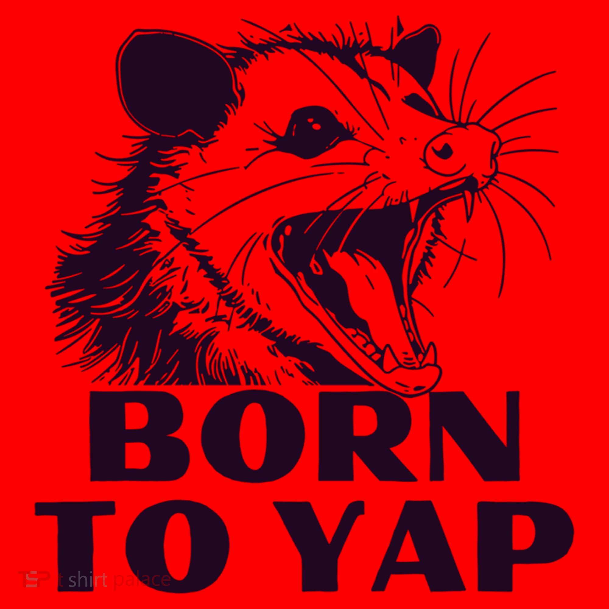 Born To Yap Funny Opossun Meme Awesome Possum Weird Gift Santa Hat