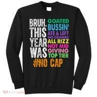 Bruh This Year Was Goated No Cap Funny Last Day Of School Sweatshirt thumb 0