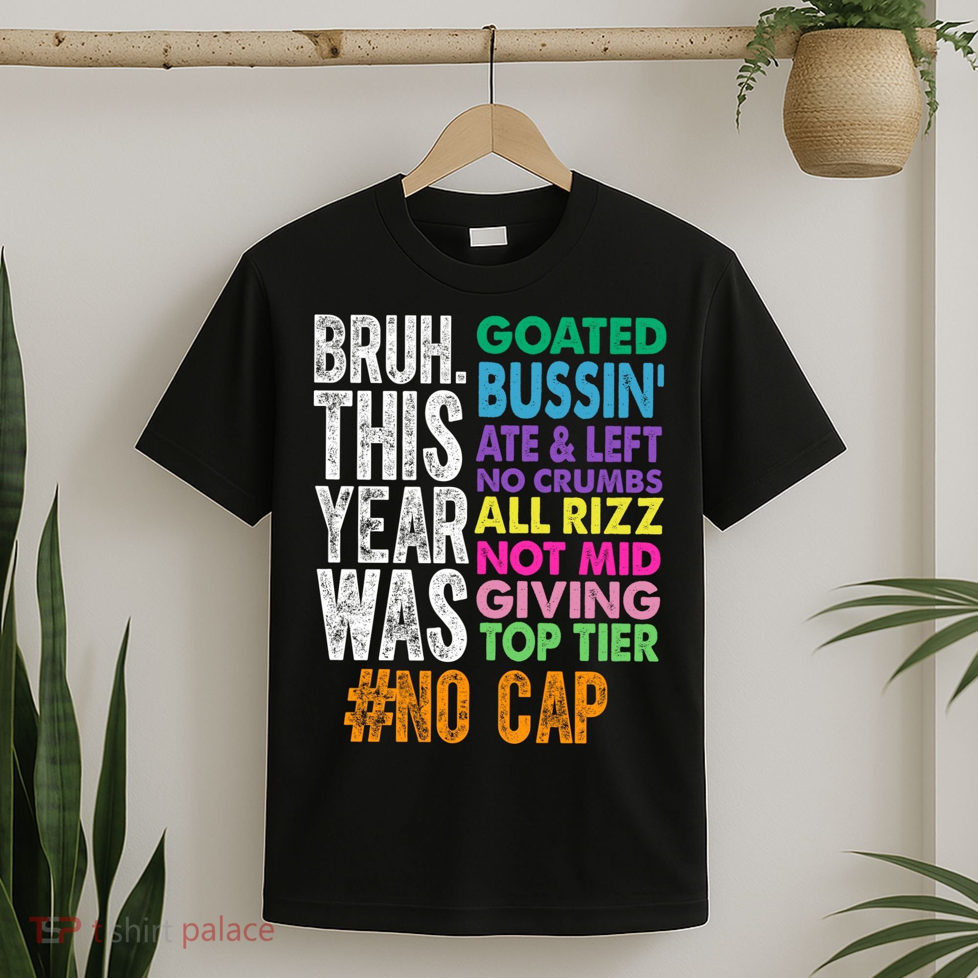 Bruh This Year Was Goated No Cap Funny Last Day Of School T-Shirt