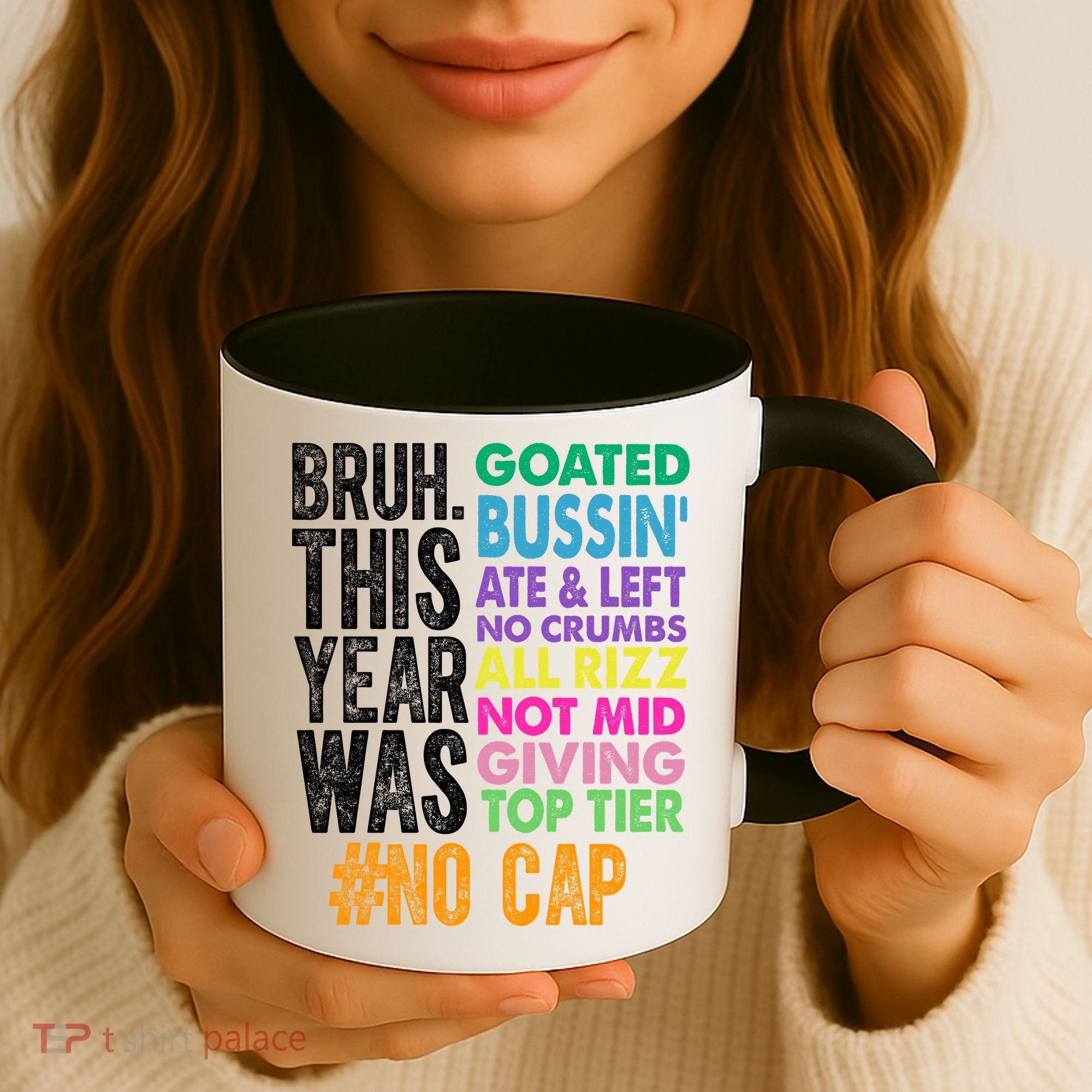 Bruh This Year Was Goated No Cap Funny Last Day Of School Coffee Mug