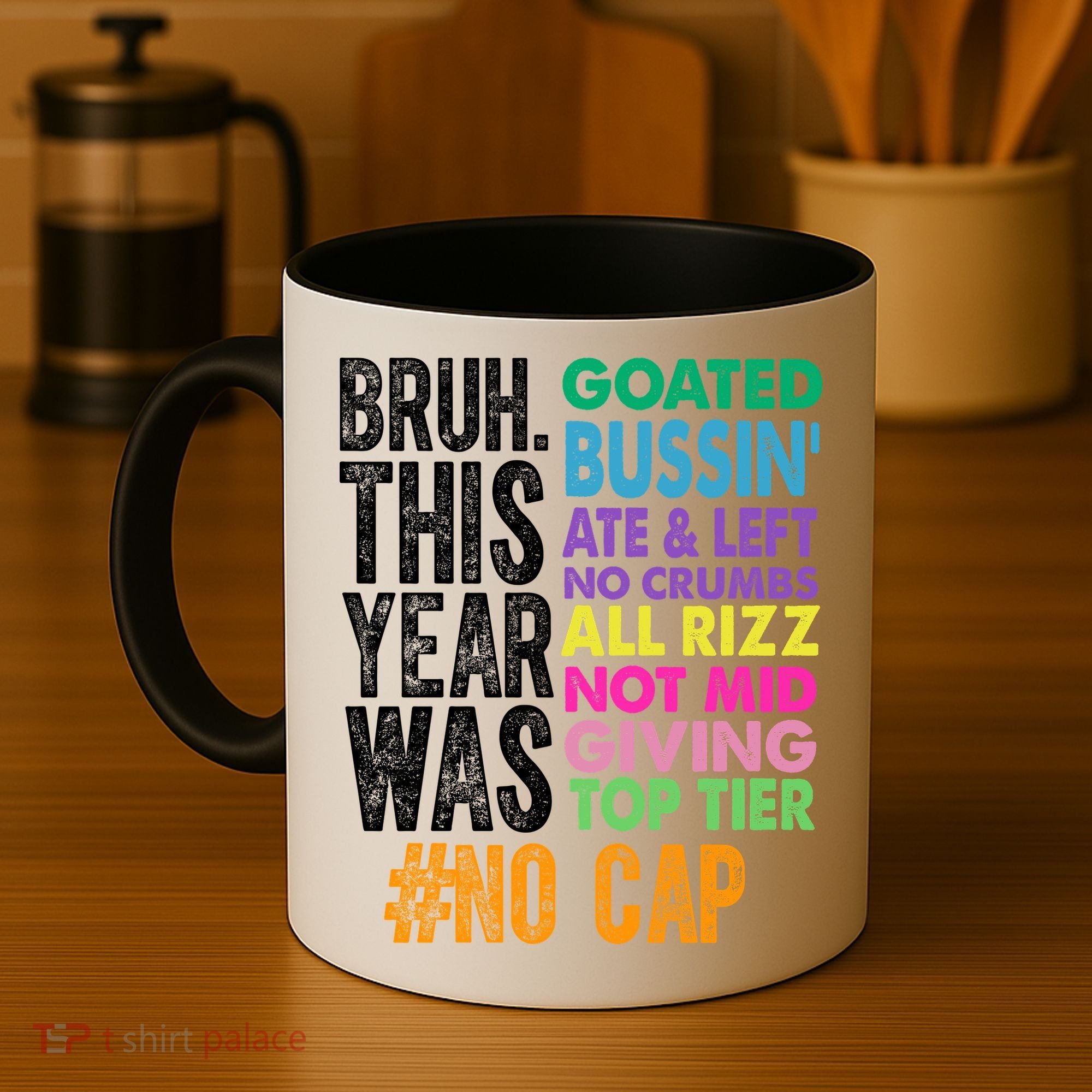 Bruh This Year Was Goated No Cap Funny Last Day Of School Coffee Mug
