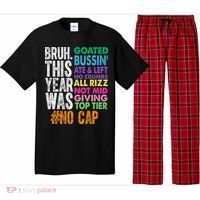 Bruh This Year Was Goated No Cap Funny Last Day Of School Pajama Set thumb 0