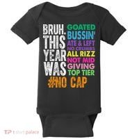 Bruh This Year Was Goated No Cap Funny Last Day Of School Baby Bodysuit thumb 0