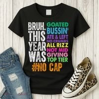 Bruh This Year Was Goated No Cap Funny Last Day Of School Women's T-Shirt thumb 3