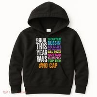 Bruh This Year Was Goated No Cap Funny Last Day Of School Kids Hoodie thumb 0