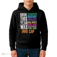 Bruh This Year Was Goated No Cap Funny Last Day Of School Kids Hoodie thumb 4