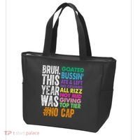 Bruh This Year Was Goated No Cap Funny Last Day Of School Tote Bag thumb 3