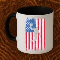 Basketball USA American Flag Bball Coach Team Player Coffee Mug thumb 2