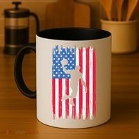 Basketball USA American Flag Bball Coach Team Player Coffee Mug thumb 4