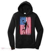 Basketball USA American Flag Bball Coach Team Player Women's Hoodie thumb 0