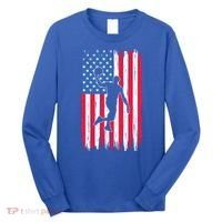 Basketball USA American Flag Bball Coach Team Player Long Sleeve Shirt thumb 0