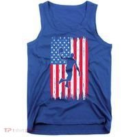 Basketball USA American Flag Bball Coach Team Player Tank Top thumb 0