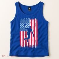Basketball USA American Flag Bball Coach Team Player Tank Top thumb 2