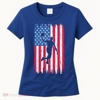 Basketball USA American Flag Bball Coach Team Player Women's T-Shirt thumb 0