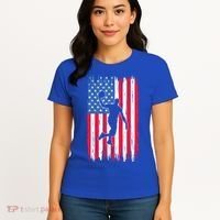 Basketball USA American Flag Bball Coach Team Player Women's T-Shirt thumb 4