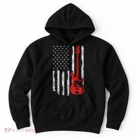 Bassist Usa American Flag Bass Guitar Player Musician Hoodie thumb 0
