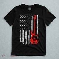 Bassist Usa American Flag Bass Guitar Player Musician T-Shirt thumb 5
