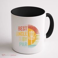 Best Uncle By Par Disc Golf Frisbee Golfer FatherS Day Cool Gift Coffee Mug thumb 1