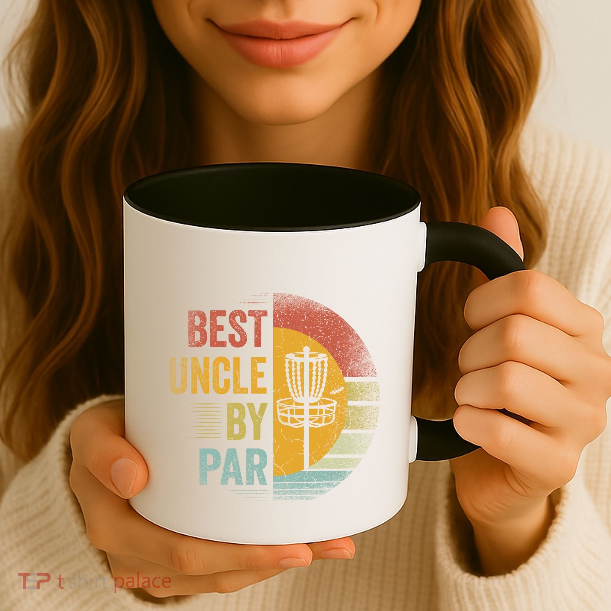 Best Uncle By Par Disc Golf Frisbee Golfer FatherS Day Cool Gift Coffee Mug
