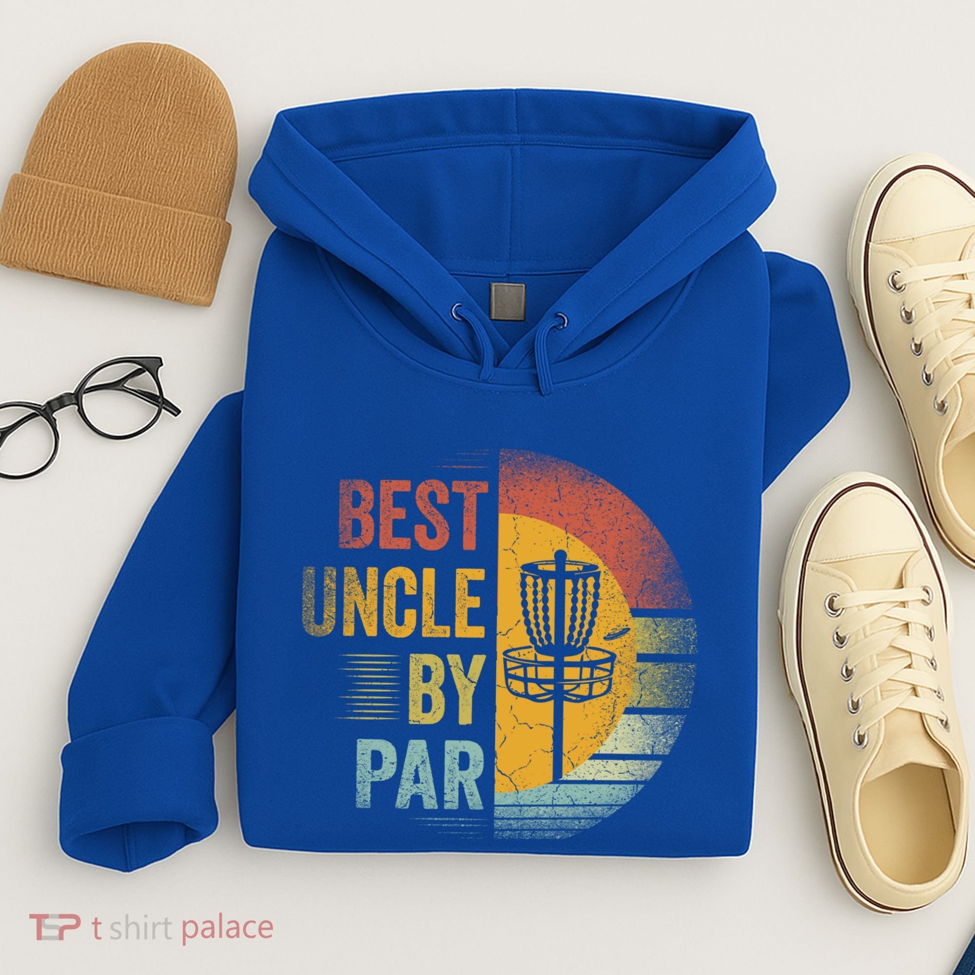 Best Uncle By Par Disc Golf Frisbee Golfer FatherS Day Cool Gift Hoodie