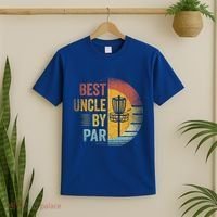 Best Uncle By Par Disc Golf Frisbee Golfer FatherS Day Cool Gift T-Shirt thumb 2
