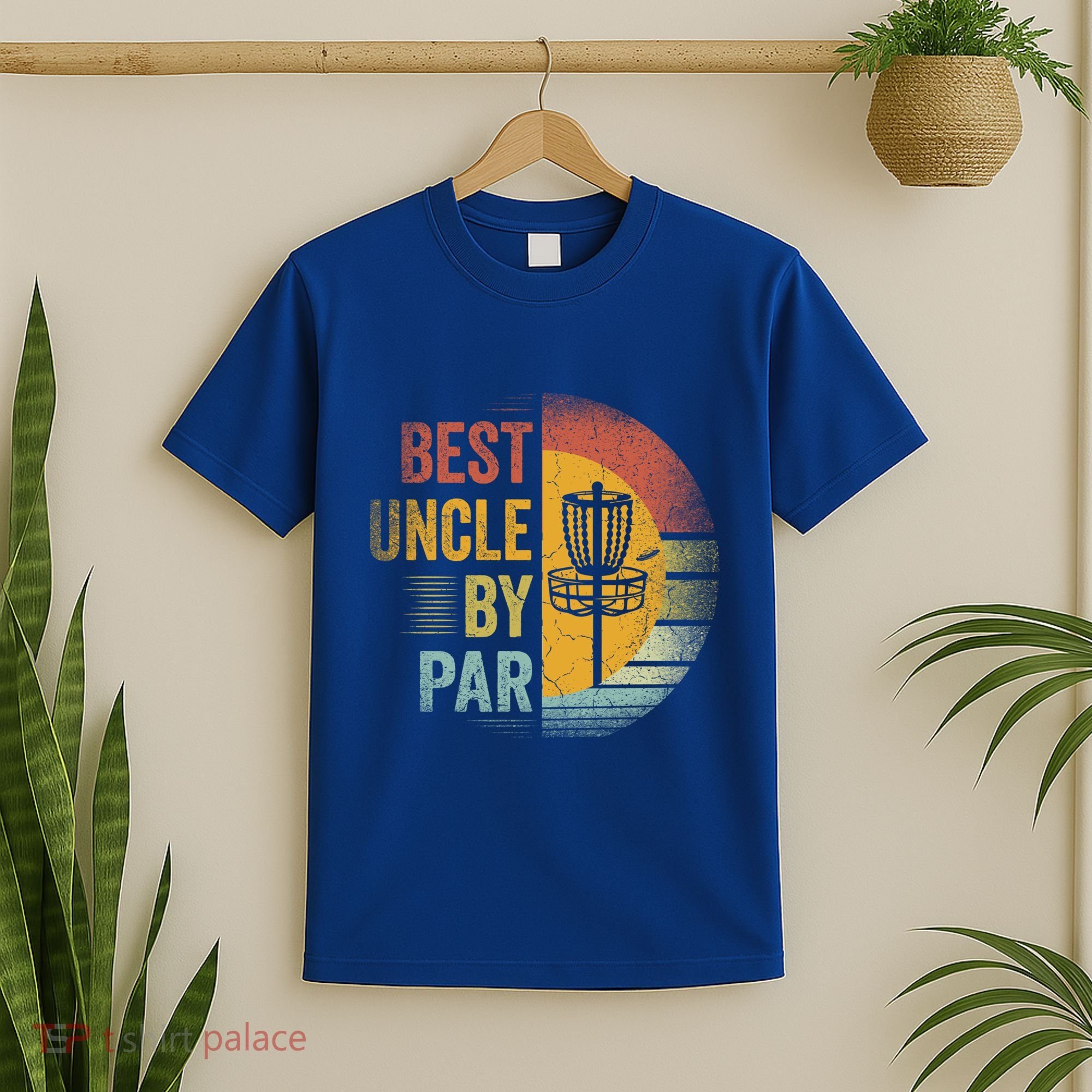 Best Uncle By Par Disc Golf Frisbee Golfer FatherS Day Cool Gift T-Shirt