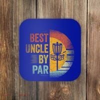 Best Uncle By Par Disc Golf Frisbee Golfer FatherS Day Cool Gift Coaster thumb 0
