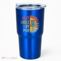Best Uncle By Par Disc Golf Frisbee Golfer FatherS Day Cool Gift Tumbler thumb 0