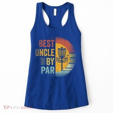 Best Uncle By Par Disc Golf Frisbee Golfer FatherS Day Cool Gift Women's Tank Top