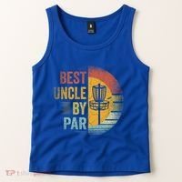 Best Uncle By Par Disc Golf Frisbee Golfer FatherS Day Cool Gift Tank Top thumb 2