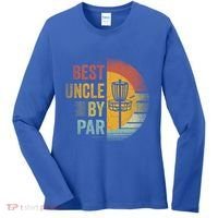 Best Uncle By Par Disc Golf Frisbee Golfer FatherS Day Cool Gift Women's Long Sleeve Shirt thumb 0