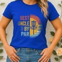 Best Uncle By Par Disc Golf Frisbee Golfer FatherS Day Cool Gift Women's T-Shirt thumb 2