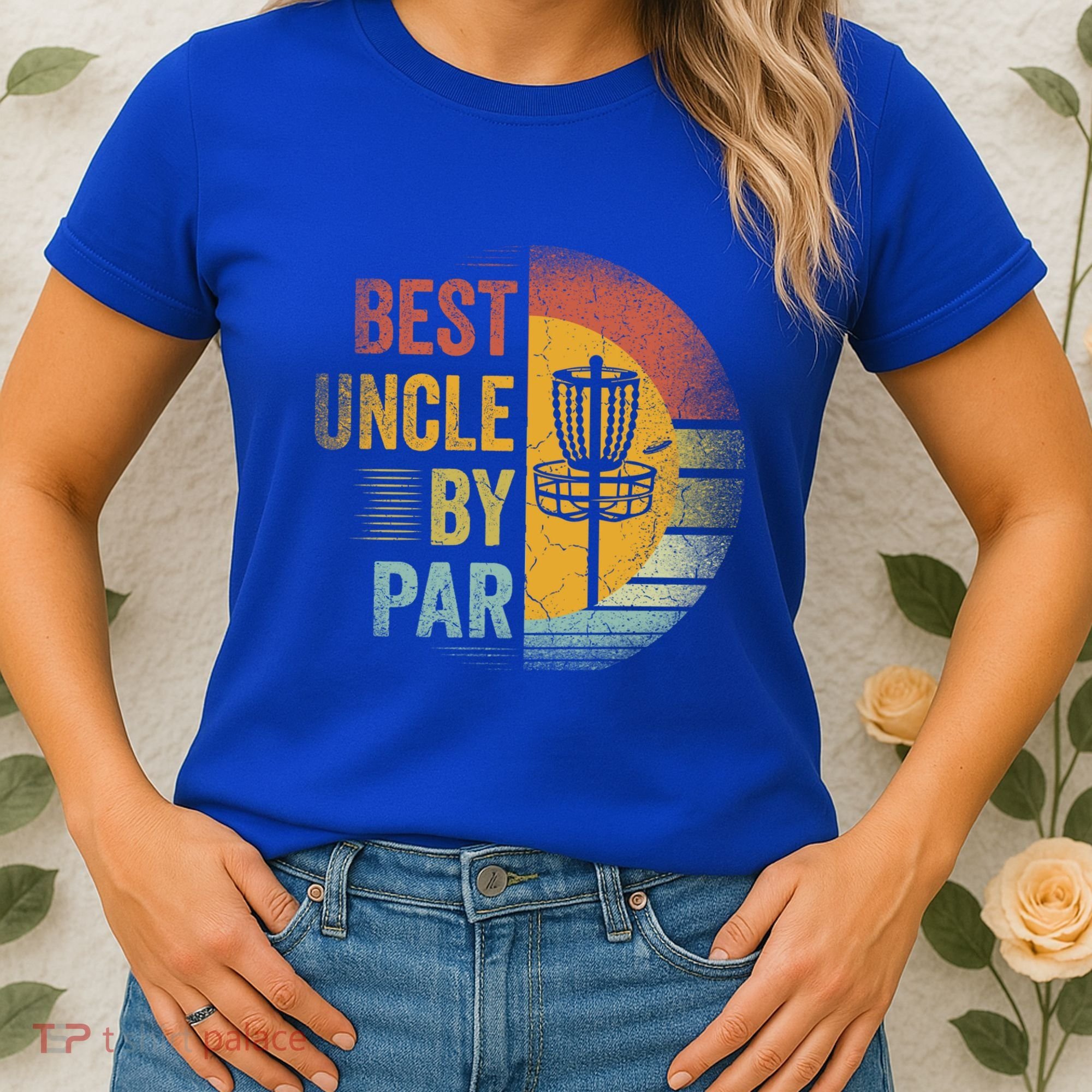 Best Uncle By Par Disc Golf Frisbee Golfer FatherS Day Cool Gift Women's T-Shirt