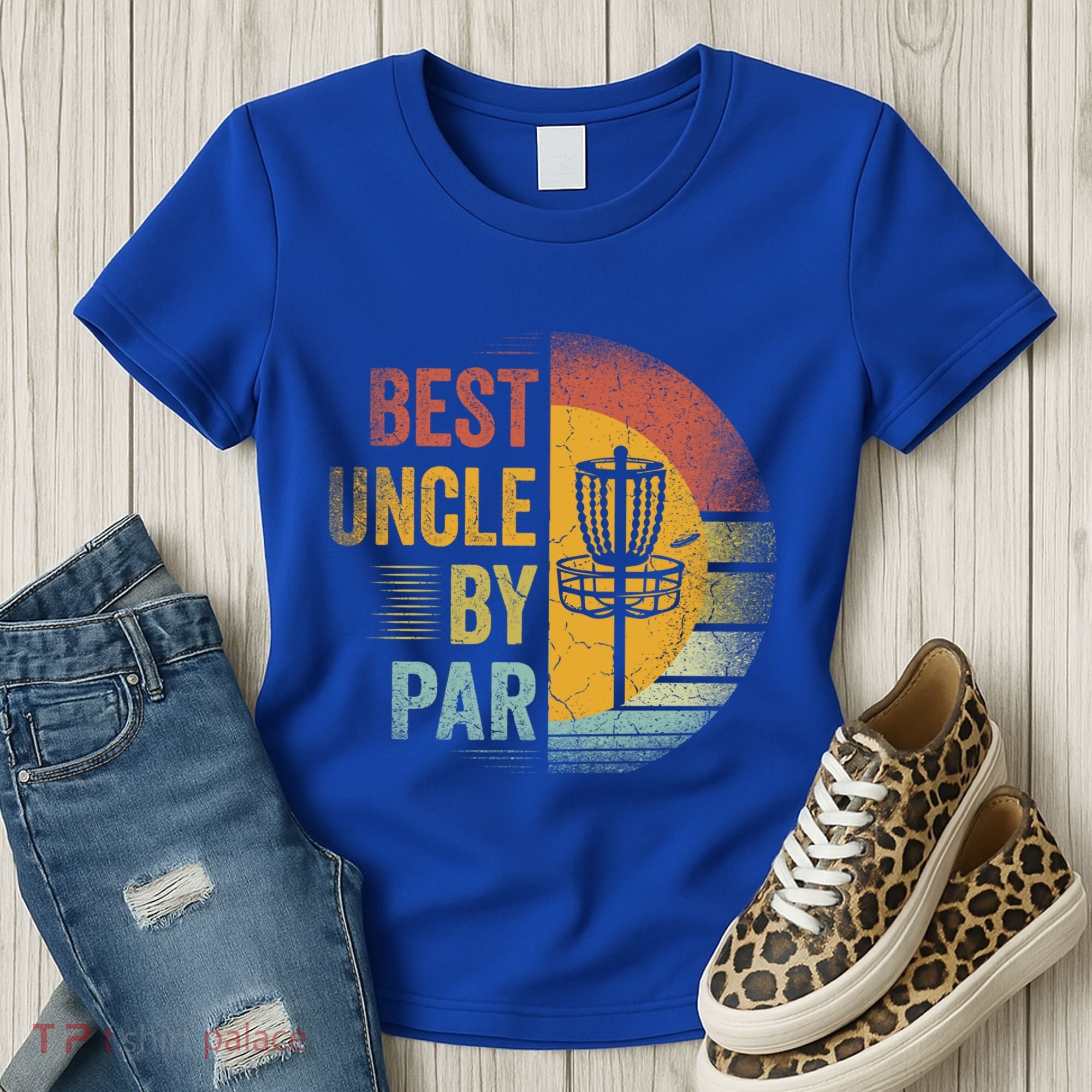 Best Uncle By Par Disc Golf Frisbee Golfer FatherS Day Cool Gift Women's T-Shirt