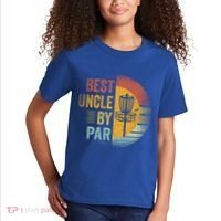 Best Uncle By Par Disc Golf Frisbee Golfer FatherS Day Cool Gift Kids T-Shirt thumb 2