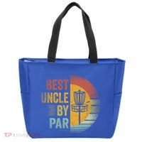 Best Uncle By Par Disc Golf Frisbee Golfer FatherS Day Cool Gift Tote Bag thumb 0
