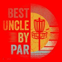 Best Uncle By Par Disc Golf Frisbee Golfer FatherS Day Cool Gift Santa Hat thumb 1