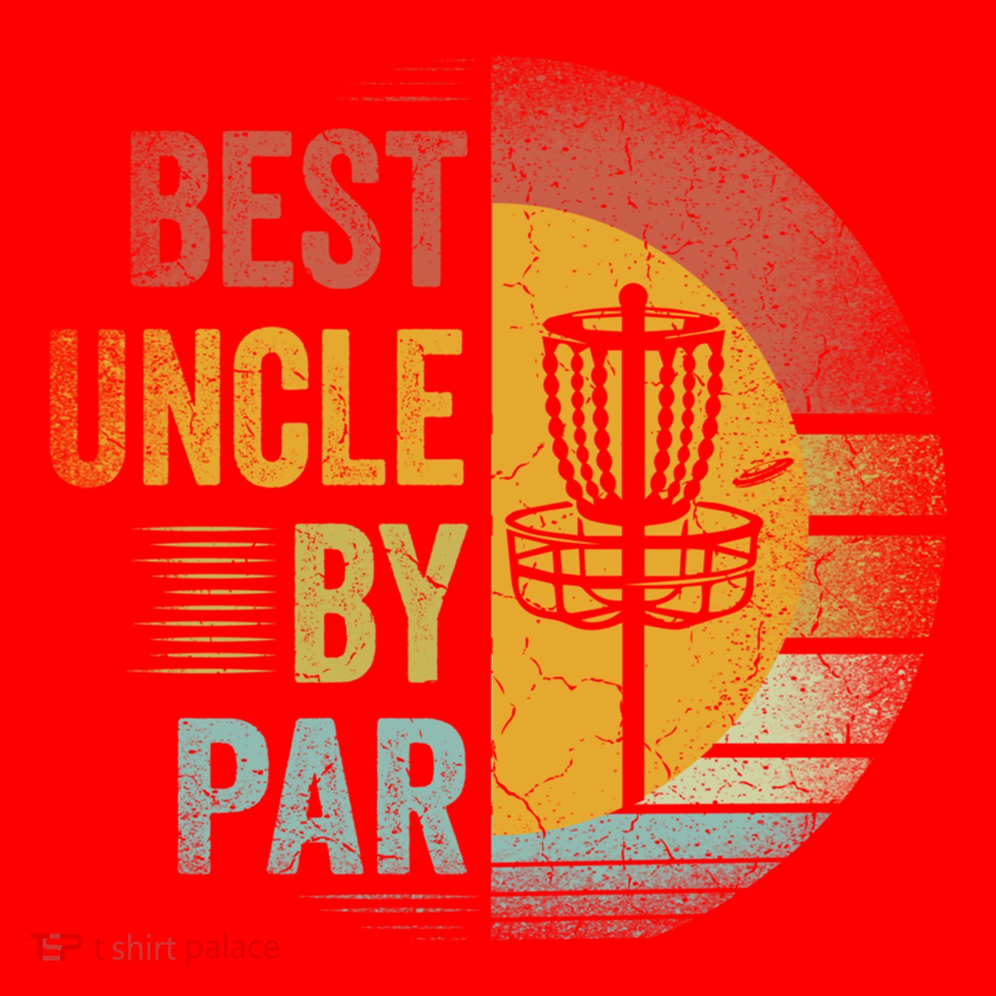 Best Uncle By Par Disc Golf Frisbee Golfer FatherS Day Cool Gift Santa Hat