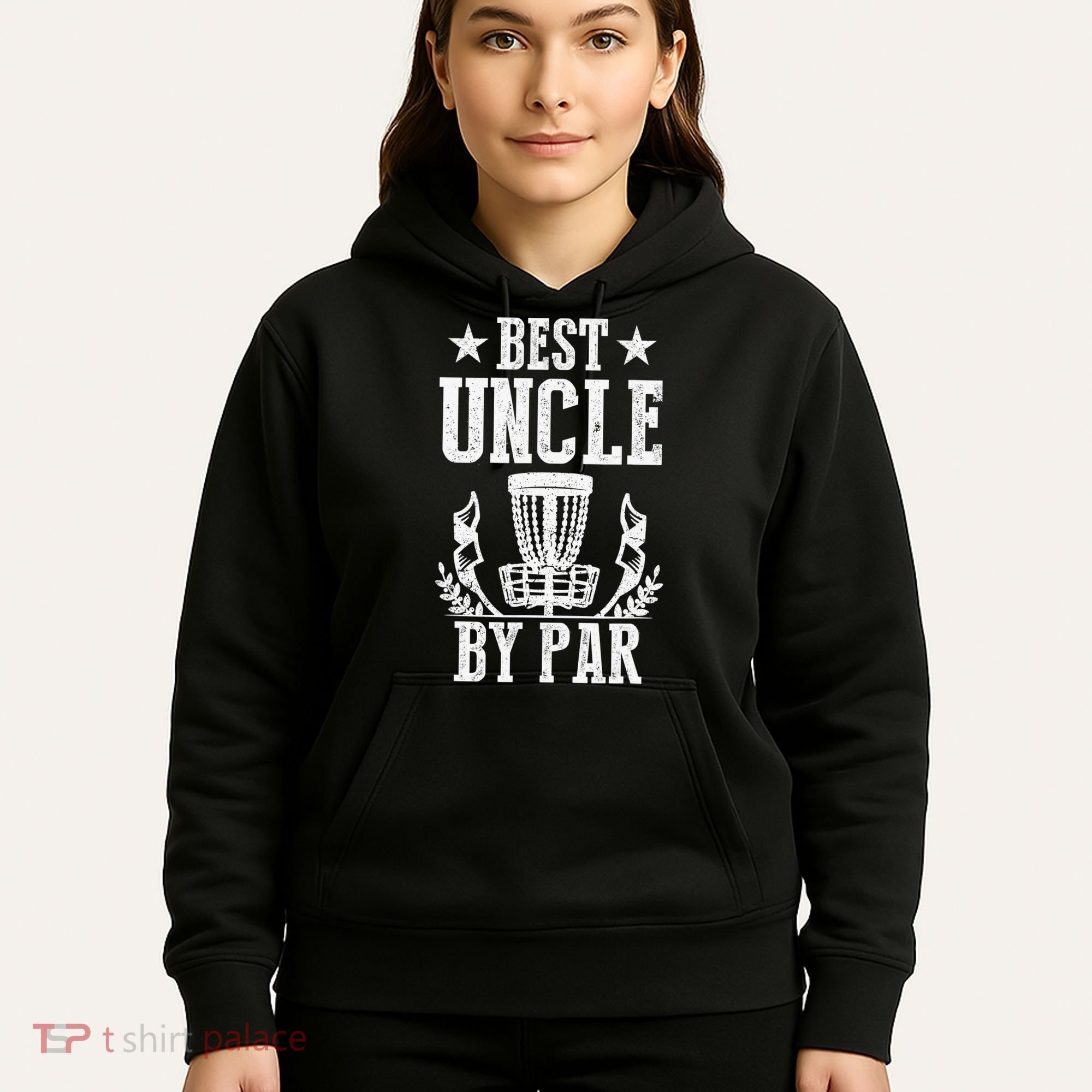 Best Uncle By Par Fathers Day Frisbee Disc Golf Hoodie