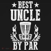 Best Uncle By Par Fathers Day Frisbee Disc Golf T-Shirt thumb 7