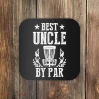 Best Uncle By Par Fathers Day Frisbee Disc Golf Coaster thumb 0