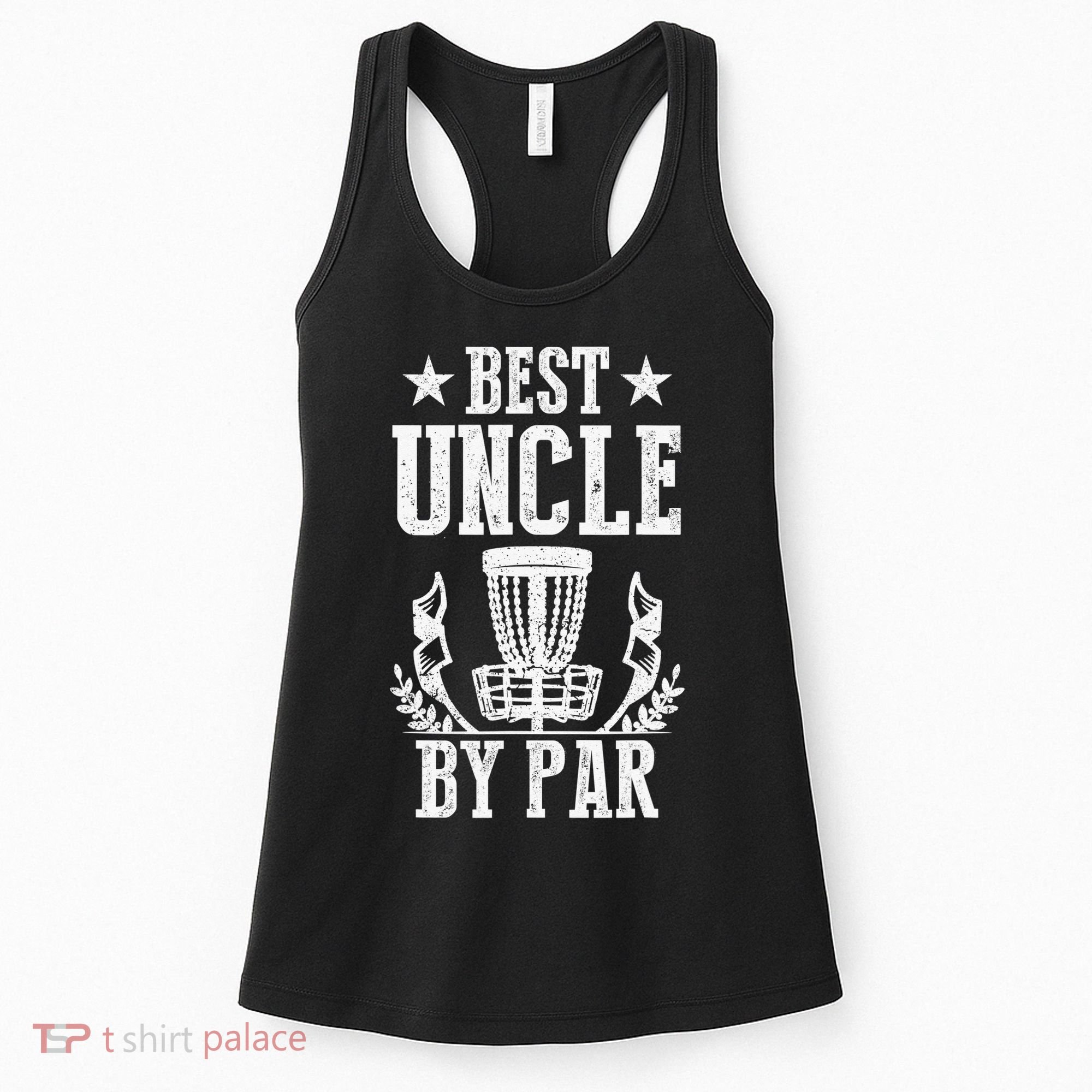 Best Uncle By Par Fathers Day Frisbee Disc Golf Women's Tank Top