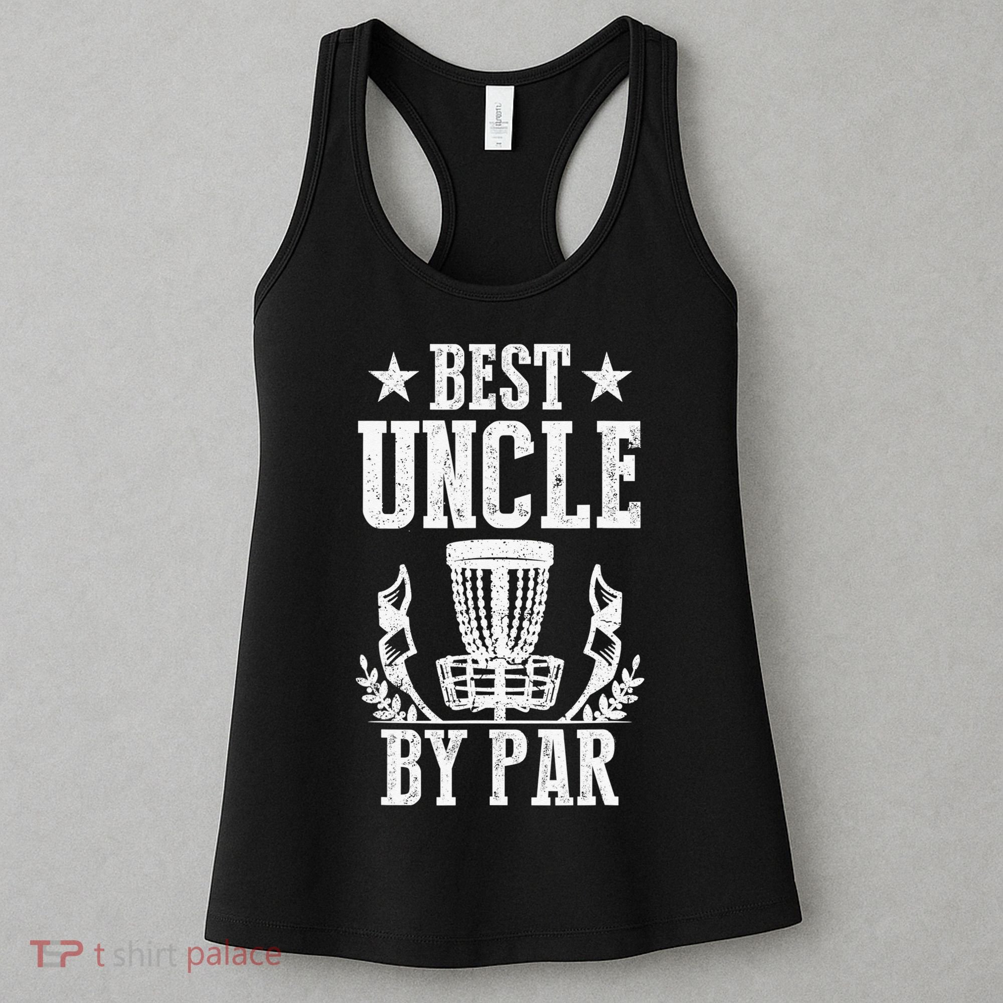 Best Uncle By Par Fathers Day Frisbee Disc Golf Women's Tank Top