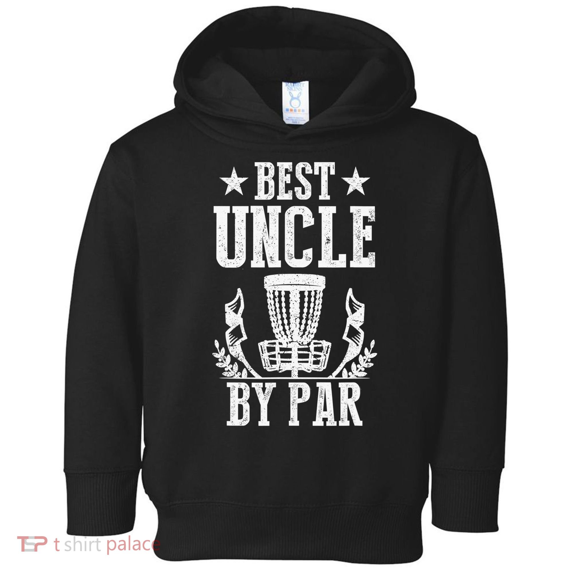 Best Uncle By Par Fathers Day Frisbee Disc Golf Toddler Hoodie