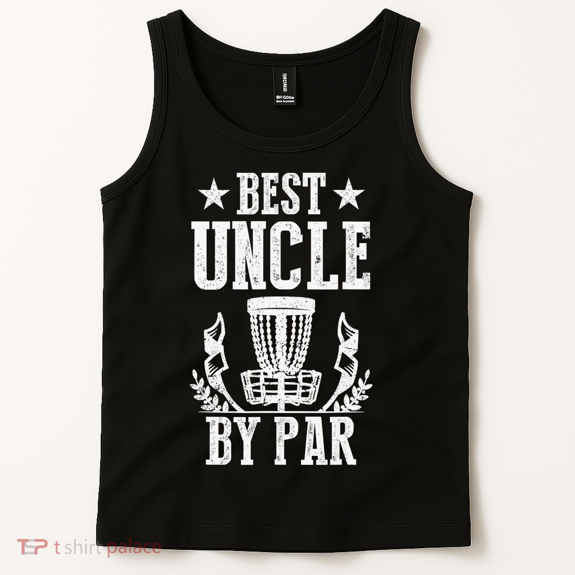 Best Uncle By Par Fathers Day Frisbee Disc Golf Tank Top