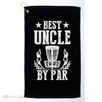 Best Uncle By Par Fathers Day Frisbee Disc Golf Golf Towel thumb 0