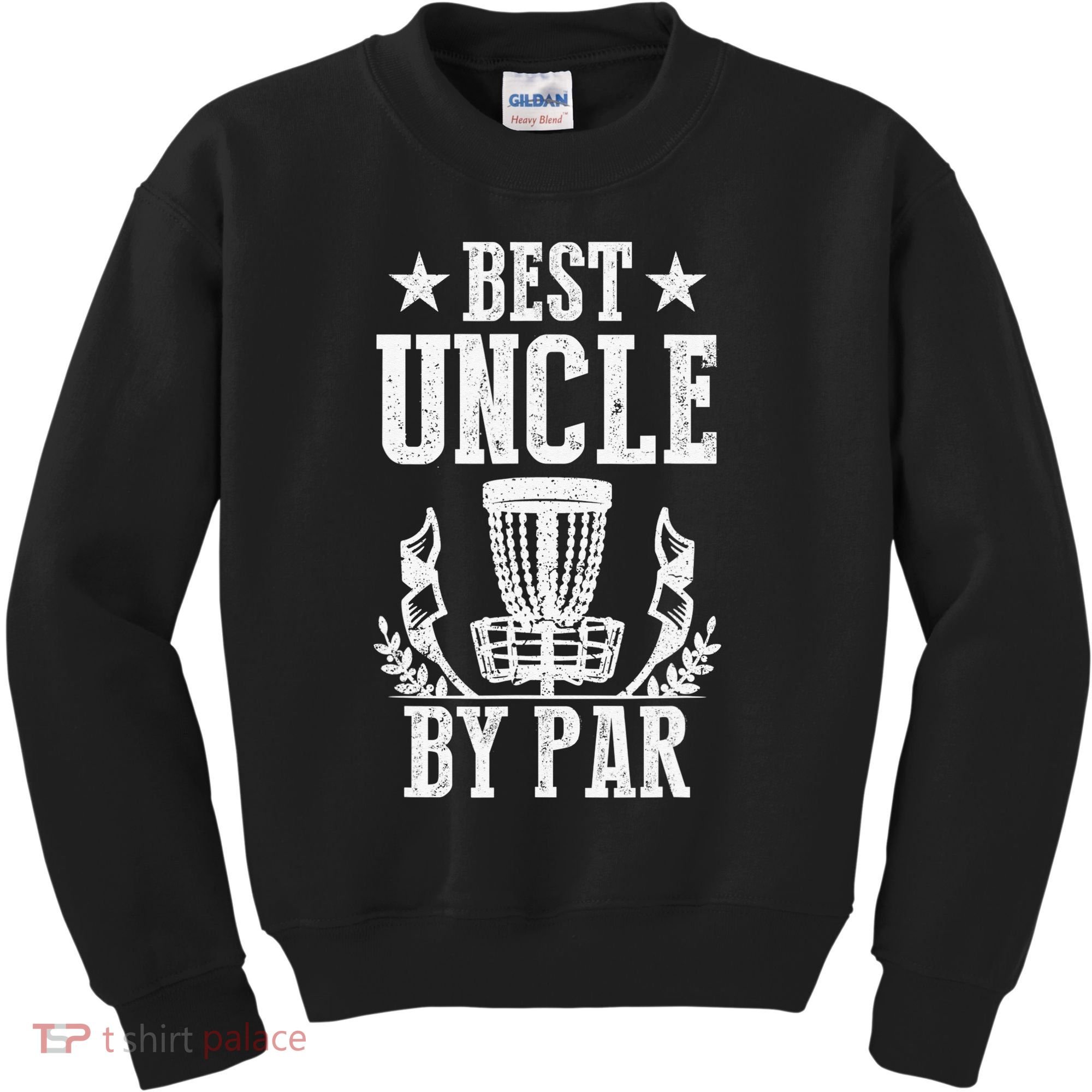 Best Uncle By Par Fathers Day Frisbee Disc Golf Kids Sweatshirt
