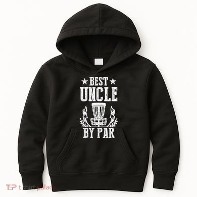 Best Uncle By Par Fathers Day Frisbee Disc Golf Kids Hoodie