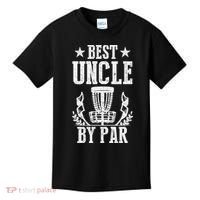 Best Uncle By Par Fathers Day Frisbee Disc Golf Kids T-Shirt thumb 0